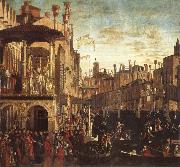 Vittore Carpaccio Cure of a possessed man through the patriarch of Grado oil painting picture wholesale